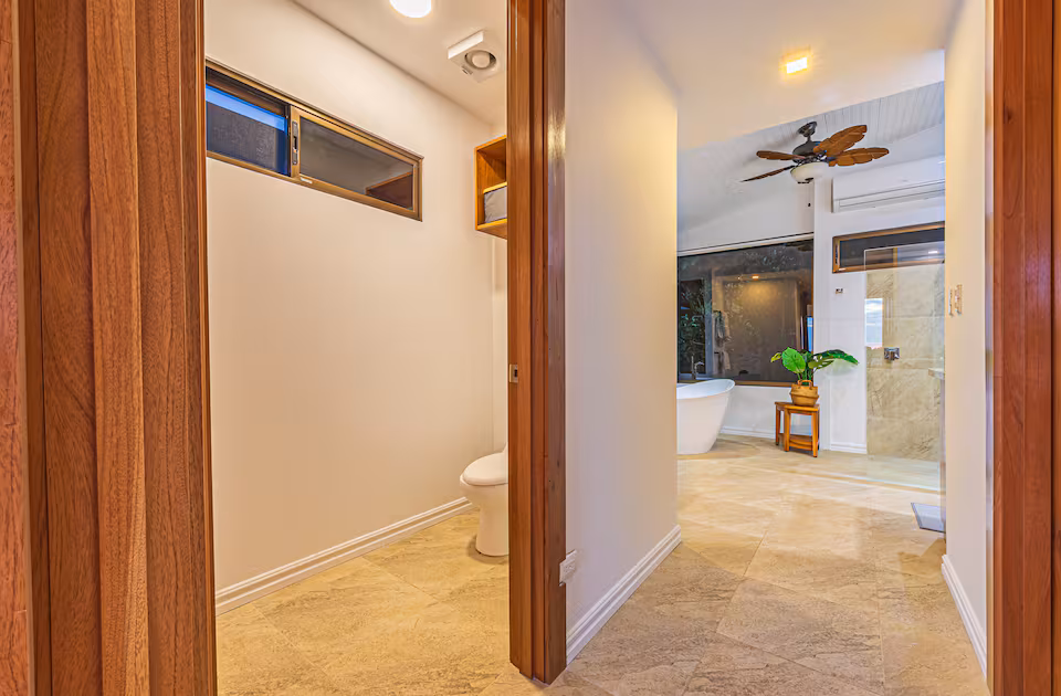 Aerial view of Savegre and the Pacific coastline near Dominical, Puntarenas, Costa Rica